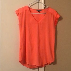Bright coral express top